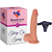 Resim Bonilove Strap On Series Bill Ultra Yumuşak 23 cm Belden Bağlamalı Realistik Dildo 