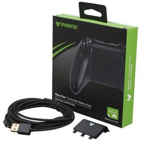 Resim Xbox One SPARKFOX Joystick Tek Pil ve Tek Şarj Kablosu Seti 