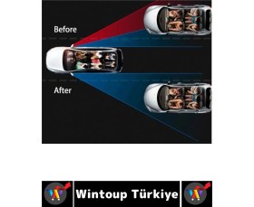 Resim Tüm Araçlarla Uyumlu Kolay Montaj Görüş Güvenlik Artıran Oto Yan Ayna Ayarlanabilir Kör Nokta Aynası 