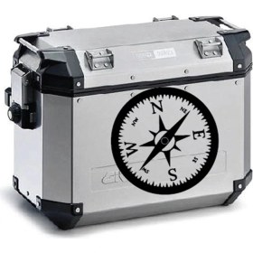 Resim Pusula Motosiklet Çanta Sticker Etiket Modeli 3 