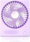 Resim Ofis Ve Çalışma İçin Küçük Taşınabilir Usb Elektrikli Vantilatör Mor, 