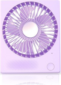 Resim Ofis Ve Çalışma İçin Küçük Taşınabilir Usb Elektrikli Vantilatör Mor, 