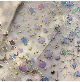 Resim Flybuy : Kedi Gözü 5d Kalp Kanat Kristal Geometrik Aşk Takı To4387 