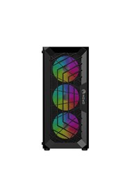 Resim Zoko Chiko 4x12 CM ARGB Fan Mesh Panel Temper Camlı Gaming Kasa 
