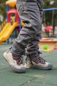 Resim A Spor Marcokids Gri İçi Kürklü Erkek Çocuk Düz Bot 