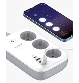 Resim Sword SW-3PU1C 30W Type-C Akım Korumalı 3'lü Wi-Fi Akıllı Priz 2 M 