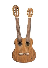 Resim Ortega Hydra Double Neck 4 ve 8 Telli Tenor Ukulele Satin Finish 
