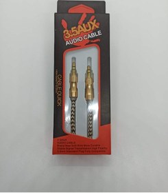 Resim Araç Aux Kablosu 1 Metre 3.5Mm Hasır Kablo Aux 