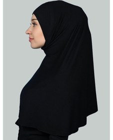 Resim Altobeh Hazır Türban Pratik Eşarp Tesettür Hijab - Namaz Örtüsü Xl Siyah 