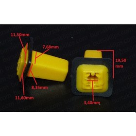 Resim Isuzu Vida Klipsi 8980574160 10 Adet 