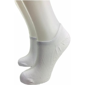 Resim By Jawalli Tabanı Kaydırmaz Silikonlu Pilates&Yoga Sneaker Çorabı-Beyaz 