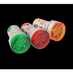 Resim Ad22-22v 22mm Dijital Voltmetre 20-500v Ac Sarı 