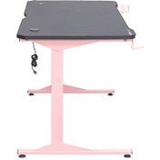 Resim Adore Mobilya Advent-X Oyuncu ve Bilgisayar Masası Siyah - Pembe 140x76x70 CM 