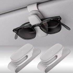 Resim SHC4200 Spigen Güneş Gözlüğü Tutucu Tüm Araçlar ile Uyumlu Silikon Klipsli Gray (2 Adet) SH100 - Ac 