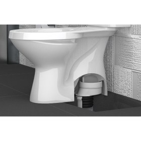 Resim İZ YAPI Eksantrik Kada 20 mm | Alttan Çıkışlı Klozet Pis Su Bağlantı Adaptörü | Sızdırmaz Contalı 