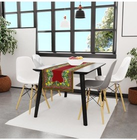 Resim Renkli Limon Desenli Runner 140x45cm Ince Keten, Uluslararası Yıkama Ve Solmama Sertifikası Çok Renkli 