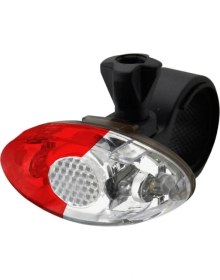 Resim Hsgl Bisiklet Scooter Spor ve Kask Icin Mavi Kırmızı Çakarlı Işık 