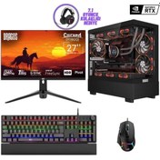 Resim Dragos DRX7159 I7 12700KF 32GB Ram 1tb Nvme 8gb RTX4060 27 Inç 240Hz Curved Oyuncu Bilgisayarı 