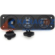 Resim MARİN 3'LÜ ÇAKMAKLIK, USB, VOLTMETRE 
