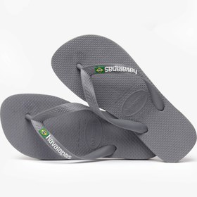 Resim HAVAIANAS Brasil Logo Steel Grey Erkek Parmak Arası Terlik 4110850-5002 - Gri / 41-42 