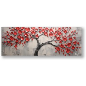 Resim Bükülen Kırmızı Ağaç - 140x50 