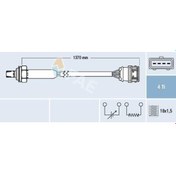 Resim Oksijen Sensörü Ota4n-5d1 Volvo S40 2.0t4 97-04 1362mm-166238 