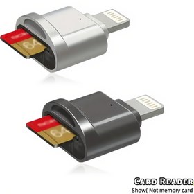 Resim Lightning Kart Okuyucu, iPhone 14/13/12 ve iPad ile Uyumlu, 8-Pin Lightning OTG Portu, SD/TF Kart Depolama Genişletme Desteği 
