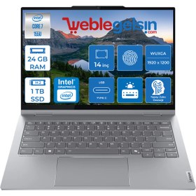Resim Lenovo Thinkbook 14 2-In-1 G4 Iml Intel Core Ultra 155U 24GB DDR5 1TB SSD 14'' Dokunmatik Wuxga 300NITS IPS Freedos Taşınabilir Bilgisayar 21MX002VTRF06 