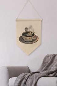 Resim Mutfak Duvar Dekoru, Pinterest Oda Dekoru, Vintage Kanvas Flama Askılı Duvar Örtüsü Ve Süsü NO:427 - Renkli - 17 / 50 x 70 