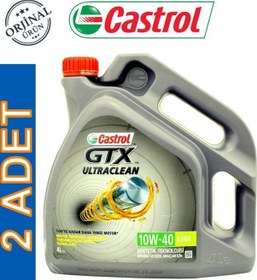 Resim Castrol GTX Ultraclean 10W-40 A3/B4 Motor Yağı 2 x 4 L 