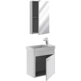 Resim Belinza Smart 55x37 Beyaz Banyo Dolabı 