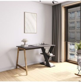 Resim Lagomood Olivia Çalışma Masası 120 Cm Antrasit Ceviz Antrasit - Ceviz 