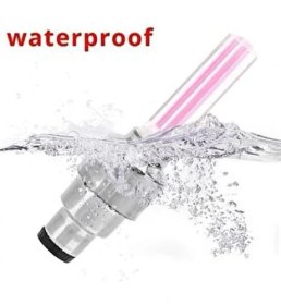 Resim Ksmart 1 Çift LED Işıklı Hareket Sensörlü Mavi Işıklı Bisiklet Araba Motor Sibop Kapağı Lambası 