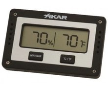 Resim Xikar PuroTemp Rectangular Higrometre Nem Ölçer 