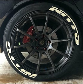 Resim bombtire 8 Adet Nitto 3d Lastik Yazısı Nitto Lastik Yazısı 3d Lastik Yazısı 