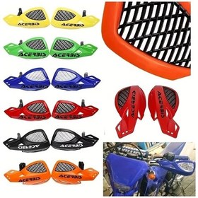 Resim Tongdashop Ktm Honda Yamaha Suzuki 50-450cc Dayanıklı Kırmızı Fileli Motosiklet El Koruyucu 