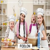 Resim Çocuk Şef Önlüğü ve Şapka Seti, Polyester 100% Dokuma Kumaş, 110g/m², 4-12 Yaş Arası Çocuklar İçin Mükemmel, Eğlenceli Yemek Pişirme ve Pastacılık Aksesuarları 