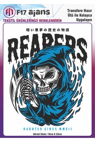 Resim F17 Ajans Ütü Ile Yapışan Tekstil Dtf Baskı Görseli Reapers 