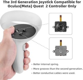 Resim TOMSIN Replacement Joysticks for Oculus Quest 2 Controller, OQ2 Analog Stick Transducer Drift Repair Kit 