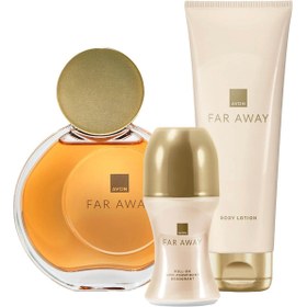 Resim Avon Far Away Kadın Parfüm Rollon Ve Vücut Losyonu Paketi 