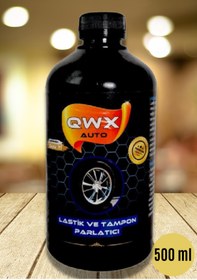 Resim QWXAUTO Oto Lastik Parlatıcı Ve Tampon Cilası Süper Kaliteli 500 ml 