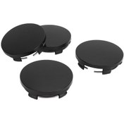 Resim Wezone 4 Adet 60mm Abs+metal Araba Jant Merkezi Kapağı, Dayanıklı Malzeme, Sabit Tutma, Uv Koruma, Siyah 