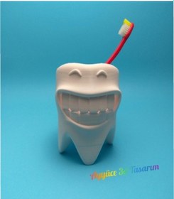 Resim Diş Fırçalığı Bardağı 