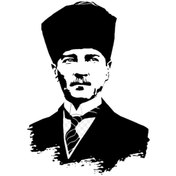 Resim Mustafa Kemal Atatürk Oto-motor-laptop-duvar-dekor 20 X 28 Cm 