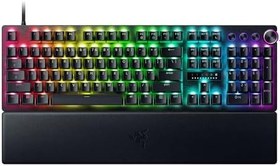 Resim Razer Huntsman V3 Pro - Analog Optik E-Spor Klavye - Razer Snap Tap & Hızlı Ateş Tetikleyici (Çok Fonksiyonlu Dijital Düğme, Dokulu Doubleshot PBT Tuş Başlıkları) ABD Düzeni | Siyah 