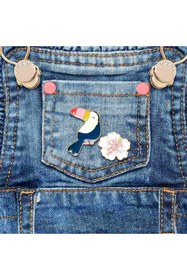 Resim Mayoral Yazlık Kız Bebek Denim Etek Salopet 