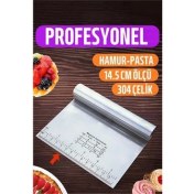 Resim Hamur Kesici Spatula Profesyonel 304 Paslanmaz Çelik 