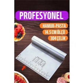 Resim Hamur Kesici Spatula Profesyonel 304 Paslanmaz Çelik 
