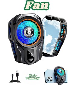 Resim Wair Teknoloji SL-16 PUBG Derece Göstergeli Radyatörlü Aliminyum Manyetik Hızlı Soğutma Özellikli Telefon Soğutucu 