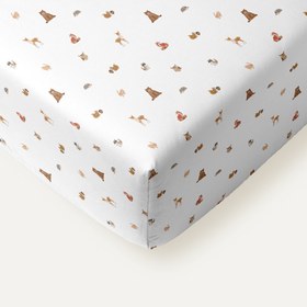 Resim Forest Amigos %100 Organik Pamuk Tek Kişilik Çocuk Nevresim Takımı 120 x 200 cm 